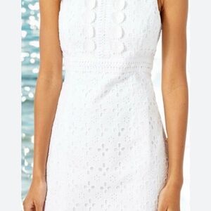 Lilly pulitzer railee shift eyelet dress FULLY LINED SIZ 0 GC